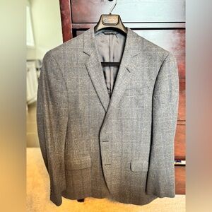 Men's double vented grey Coppley blazer, size 42r